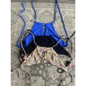 three large victoria secret halter bikini tops